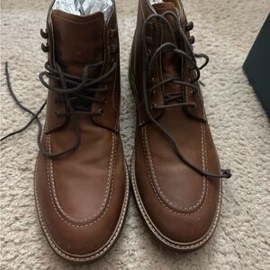 Warfield & Grand Chestnut Leather Boots